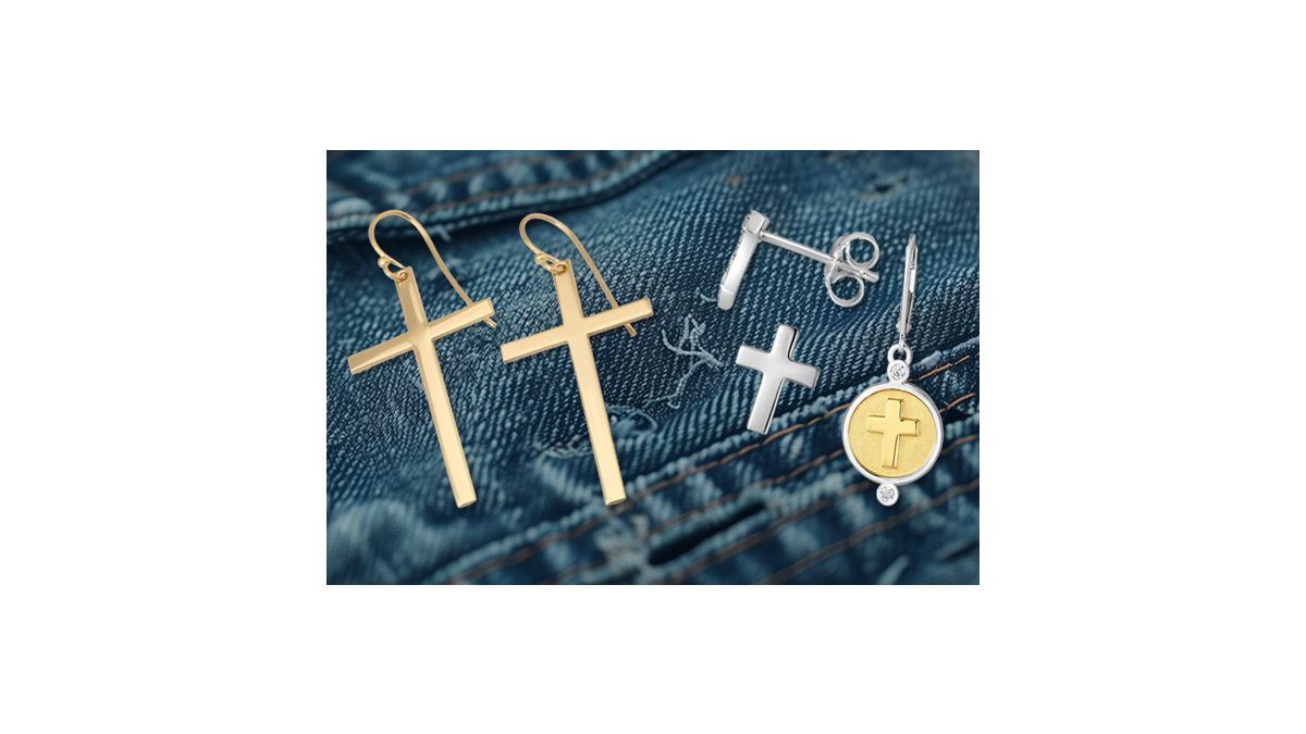 Stud or Dangle? Cross Earrings Lead the Trend