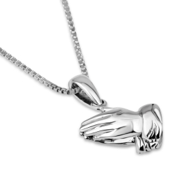 925 Sterling Silver Praying Hands Necklace | MyCross
