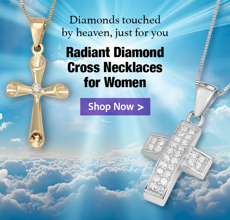 Diamond Cross Necklaces for Women