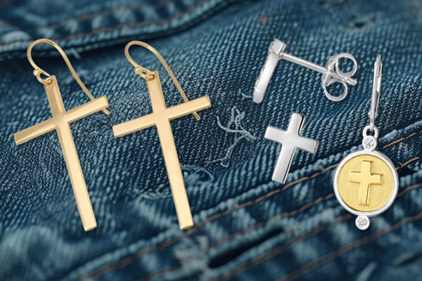 Stud or Dangle? Cross Earrings Lead the Trend